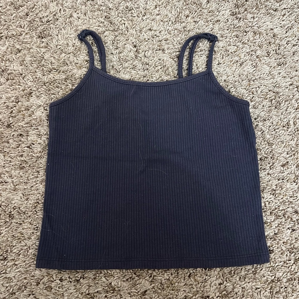 dark grey tank top